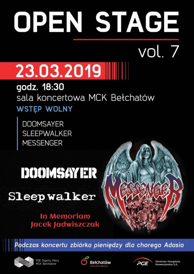 Koncert Open Stage-Doomsayer, Sleepwalker oraz Messenger - Zdjęcie główne