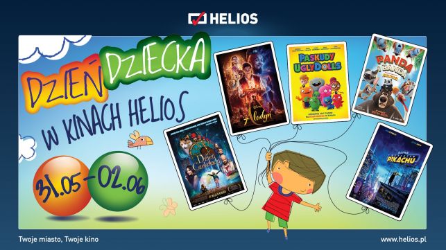 Weekend Dnia Dziecka w kinach Helios to specjalne pokazy dla dzieci w każdym wieku! - Zdjęcie główne