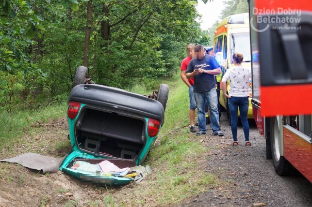 Wypadek na drodze Bełchatów–Kluki [FOTO] - Zdjęcie główne