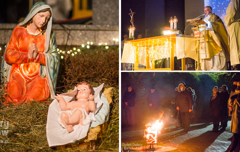 Bełchatowska pasterka w plenerze. Rozpoczęły się święta Bożego Narodzenia [FOTO] - Zdjęcie główne