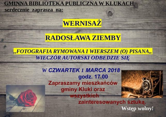 Wernisaż fotograficzny Radosława Ziemby w Klukach  - Zdjęcie główne
