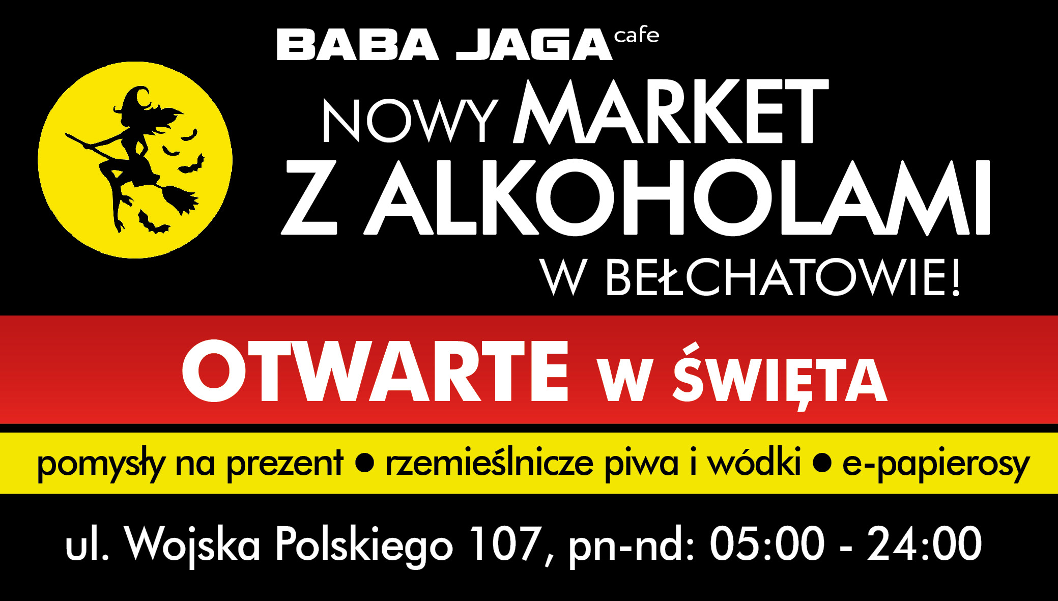 Nowo otwarty market alkoholowy w Bełchatowie! Zapraszamy przy ul. Wojska Polskiego 107  - Zdjęcie główne