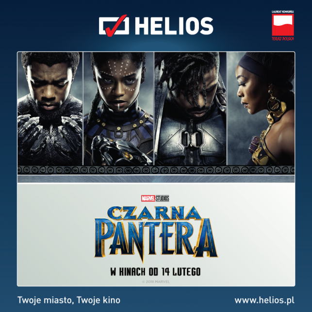 „Czarna Pantera” w kinach Helios! - Zdjęcie główne