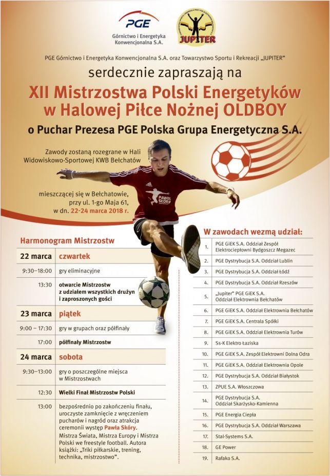 XII Mistrzostw Polski Energetyków w Halowej Piłce Nożnej - Zdjęcie główne
