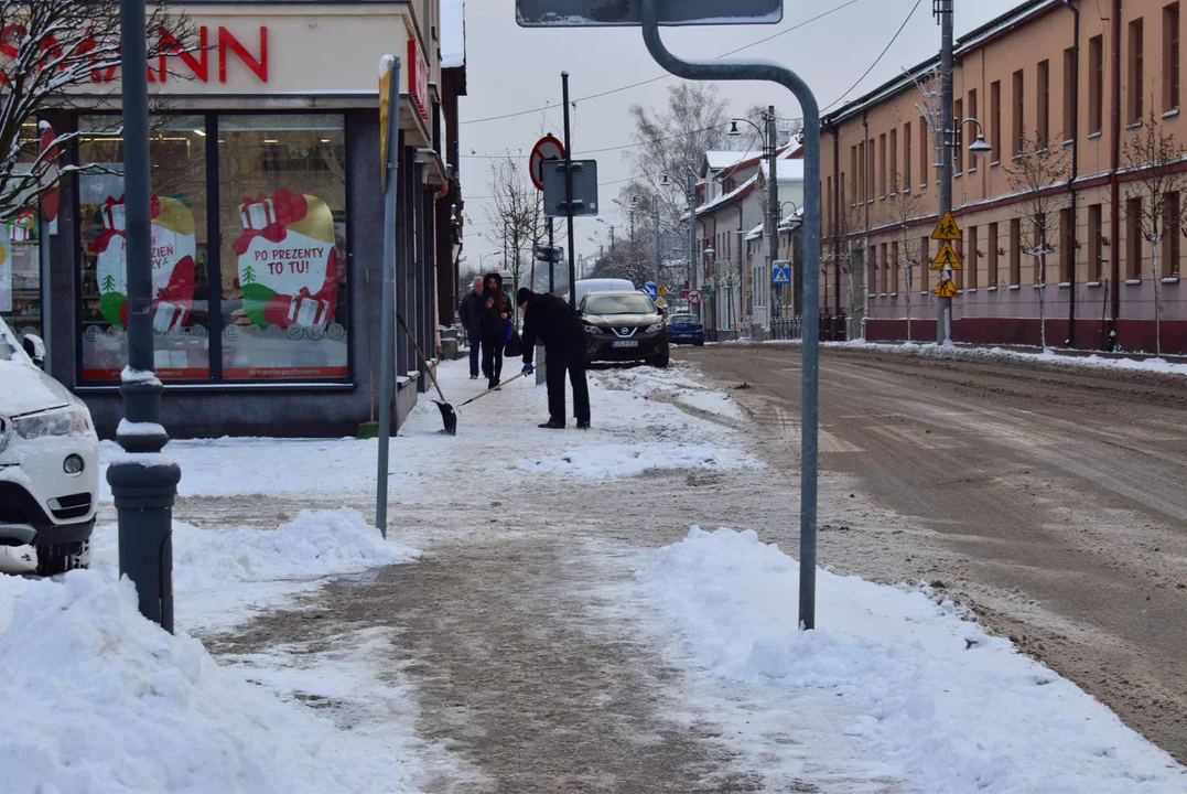 Zima na zgierskiech drogach