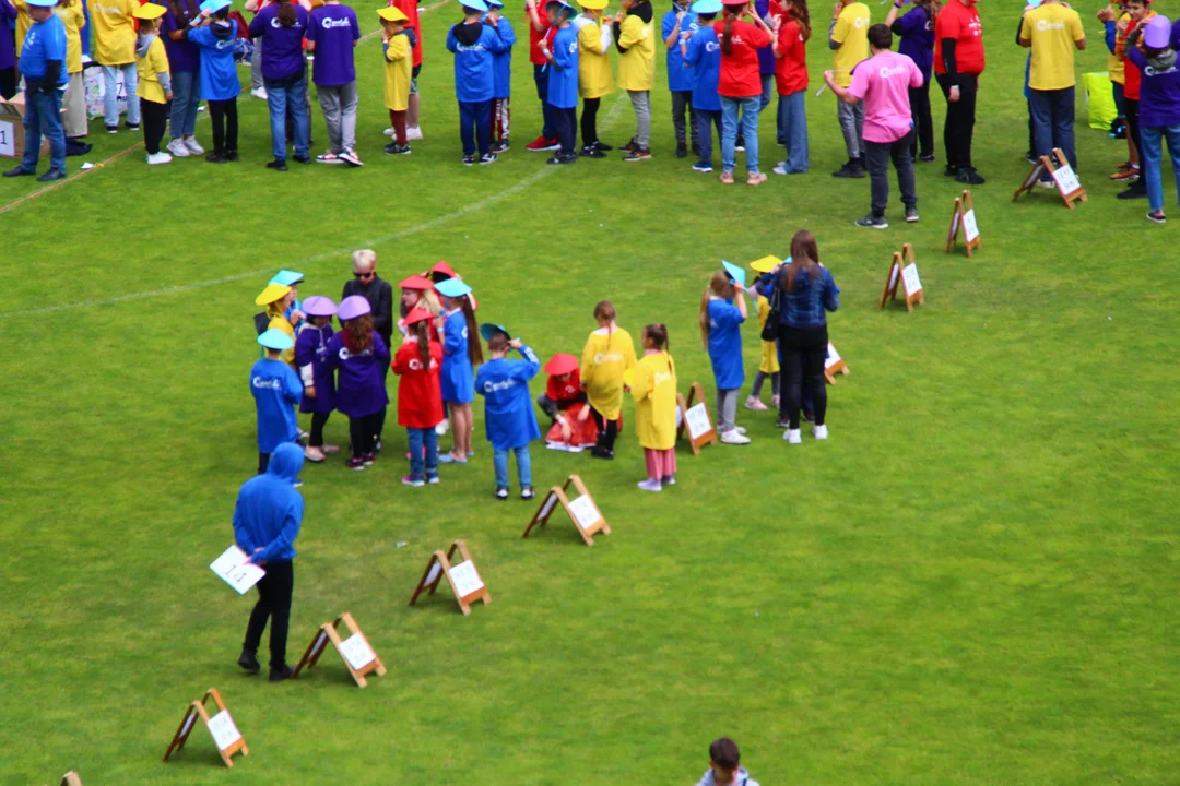 Flash mob na stadionie ŁKS Łódź im. Władysława Króla