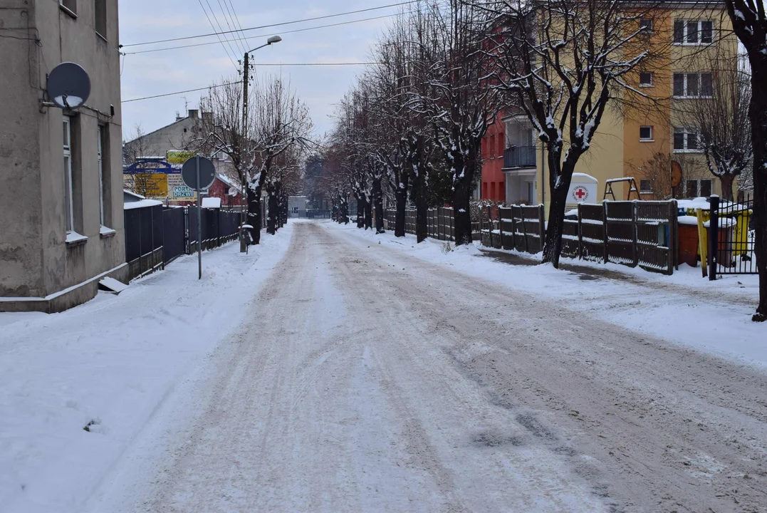 Stan dróg zimą w Zgierzu