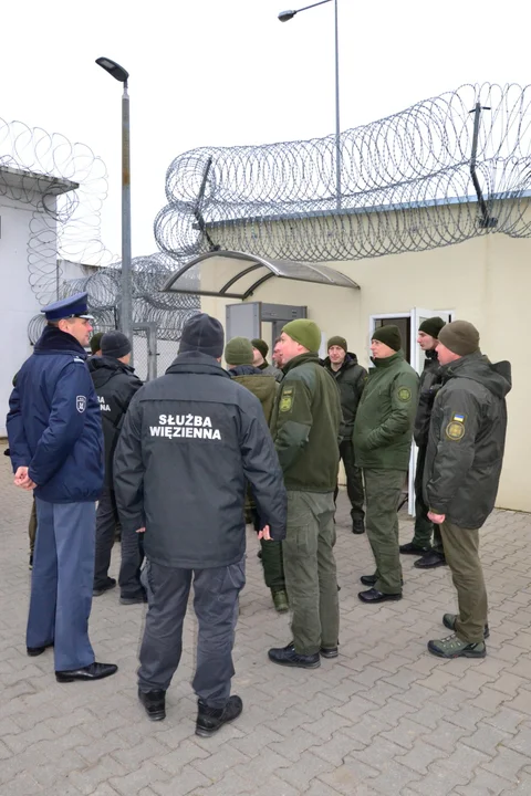 Zakład Karny w Garbalinie odwiedzili funkcjonariusze Służby Więziennej z Ukrainy