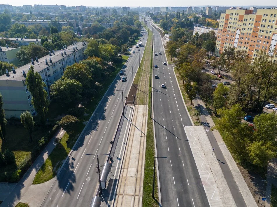 Koniec utrudnień na al. Śmigłego-Rydza od Przybyszewskiego do Dąbrowskiego