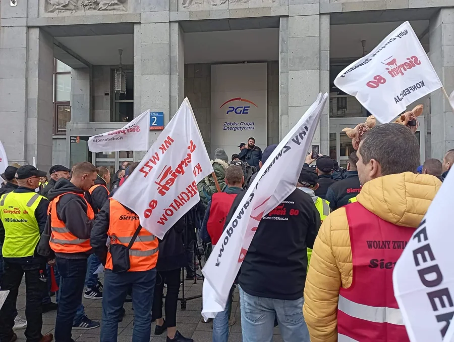 Związkowcy protestowali w Warszawie