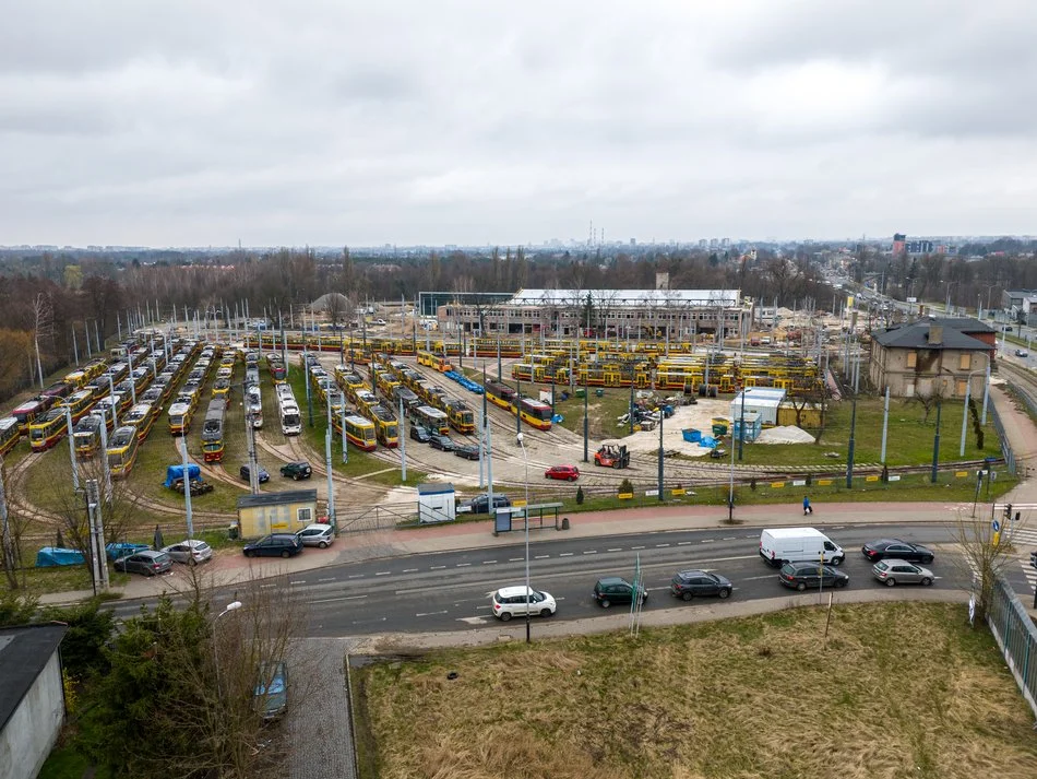 Przebudowa zajezdni tramwajowej Chocianowice - stan na marzec 2024 r.