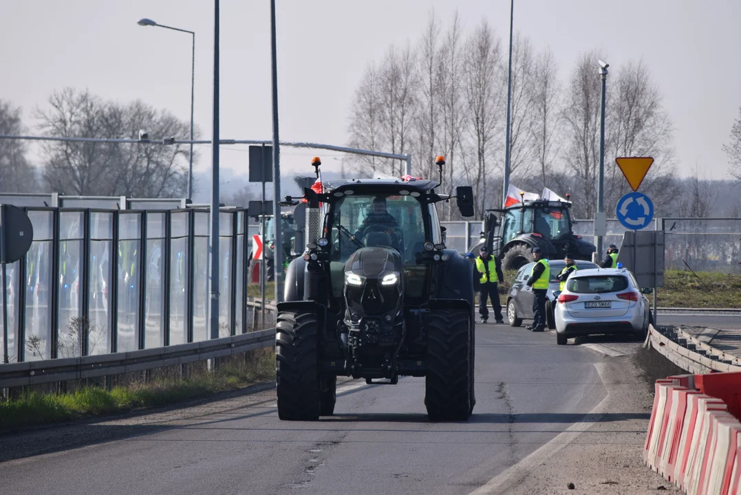 Protest rolników w Strykowie