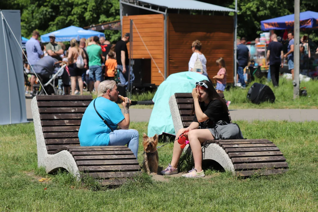 Piknik rodzinny z okazji dnia dziecka na Młynku w Łodzi