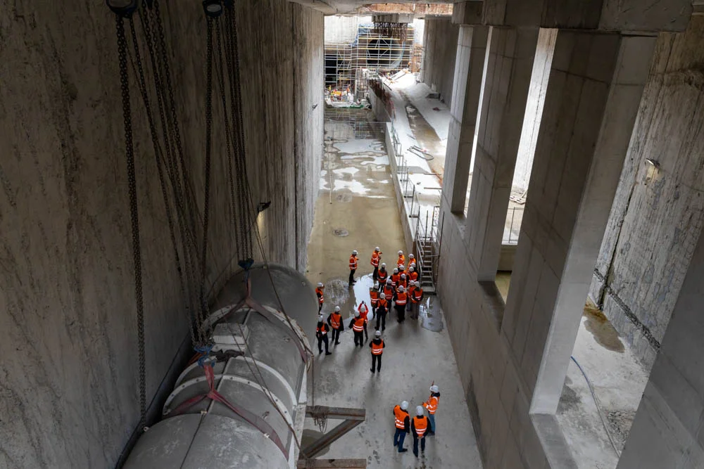 Budowa tunelu kolejowego w Łodzi - przystanek kolejowy Łódź Polesie, 18 maj 2023 r.