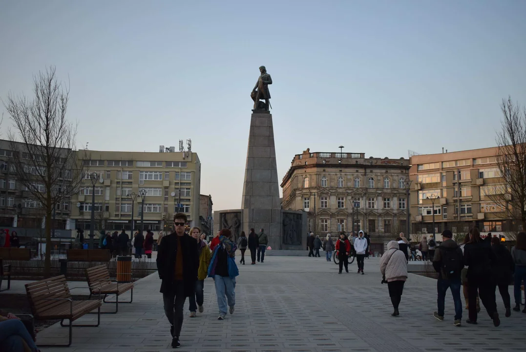 Plac Wolności w Łodzi po otwarciu