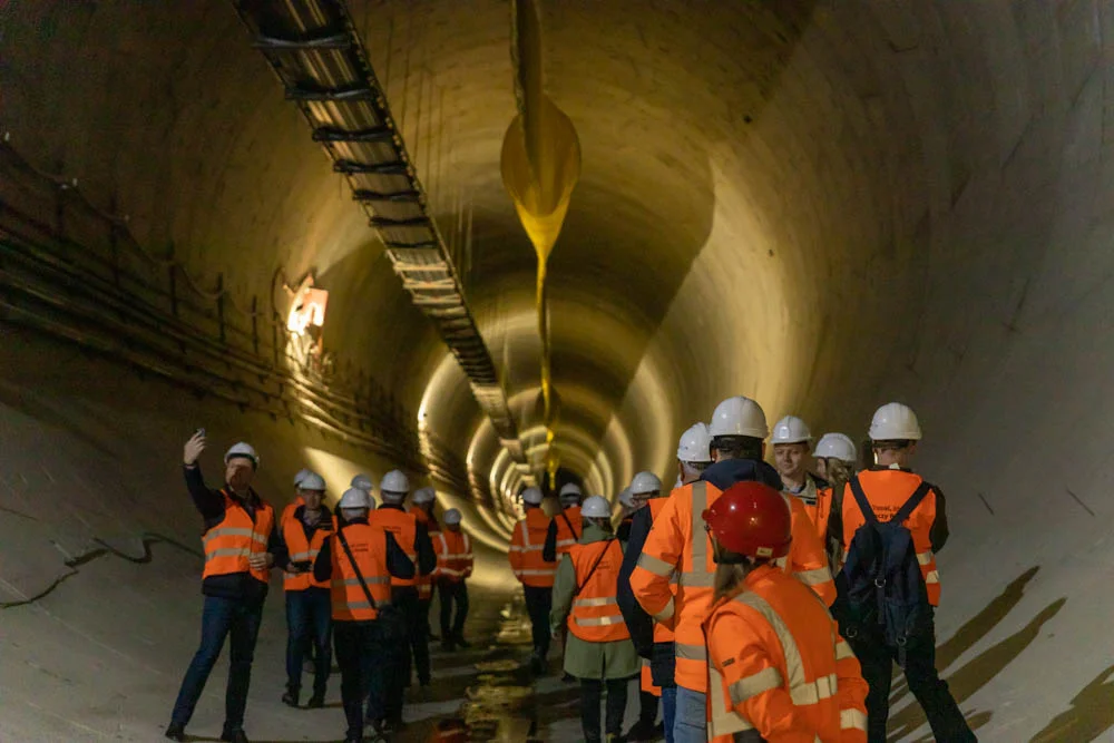 Budowa tunelu kolejowego w Łodzi - przystanek kolejowy Łódź Polesie, 18 maj 2023 r.