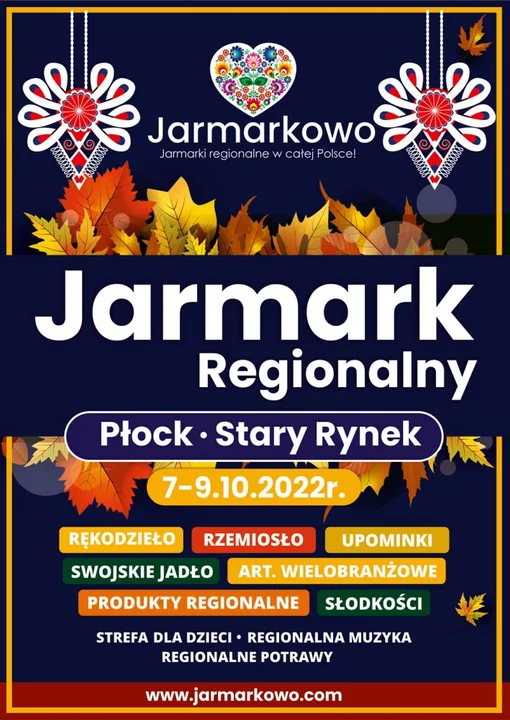 7 – 9 października – Jarmark regionalny na Starym Rynku w Płocku.