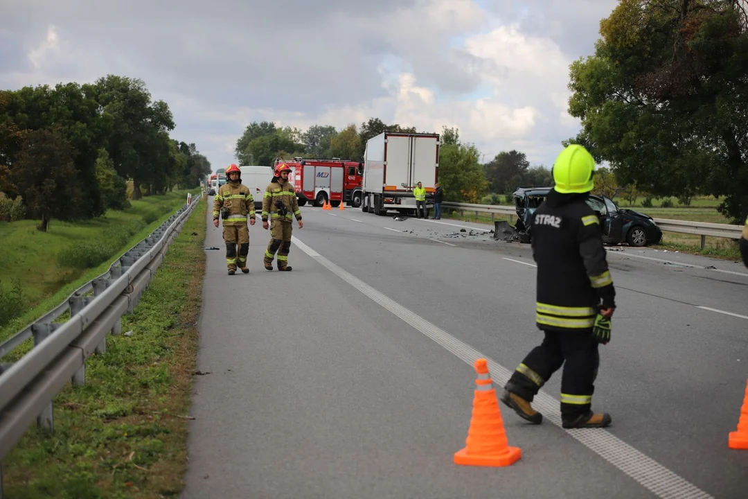 Wypadek na DK 92 w miejscowości Wojszyce