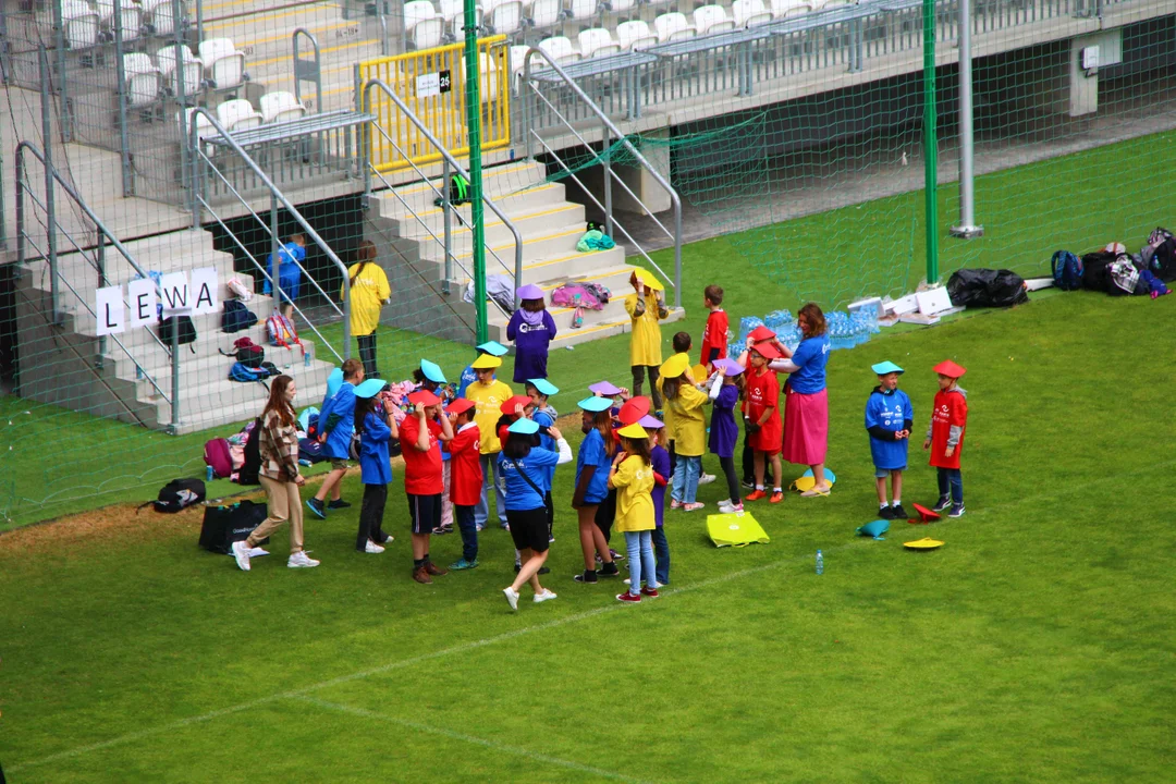 Flash mob na stadionie ŁKS Łódź im. Władysława Króla