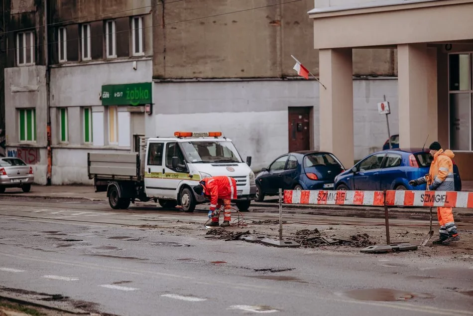 To koniec tymczasowej krancówki pod Centrum Krwiodawstwa w Łodzi