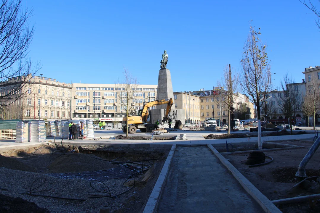 Dobiega końca przebudowa placu Wolności w Łodzi