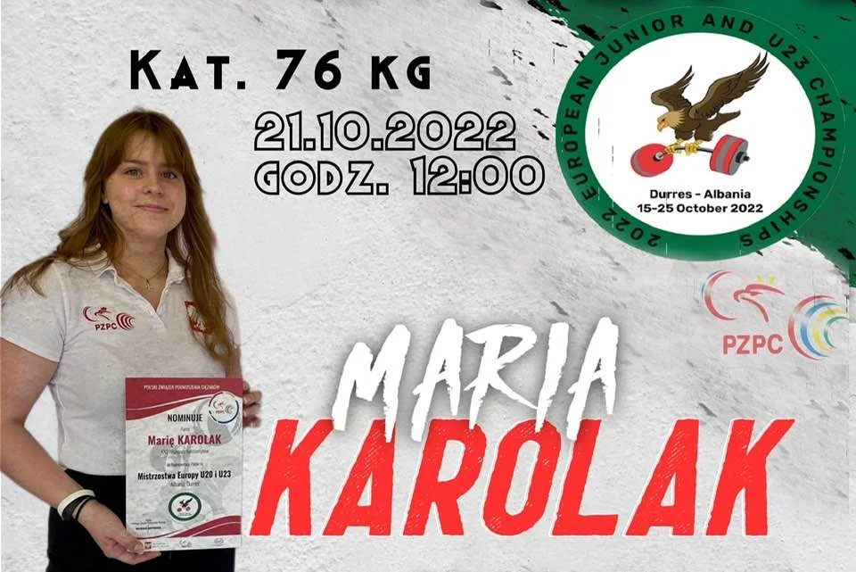 Maria Karolak zwyciężyła w Mistrzostwach Polski Juniorek w podnoszeniu ciężarów