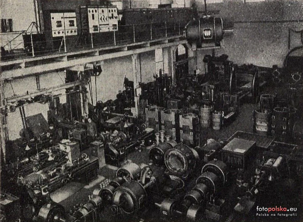 1929, fragment wnętrza fabryki w Żychlinie.