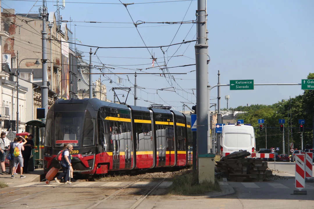 Utrudnienia po wykolejeniu tramwaju w Łodzi