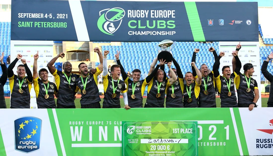 Triumfatorzy Rugby Europe 7s Clubs Championship otrzymali czek na 20 tysięcy euro
