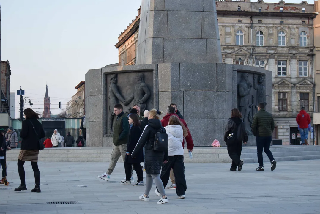 Plac Wolności w Łodzi po otwarciu