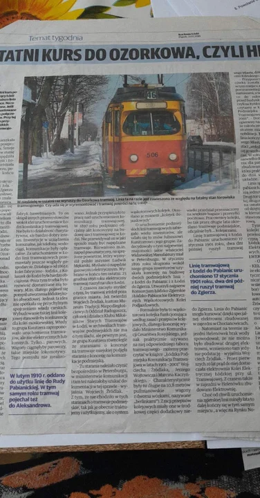Jak zlikwidowano tramwaj o najdłuższej trasie w Polsce? Tramaj nr 46 Łódź - Zgierz - Ozorków