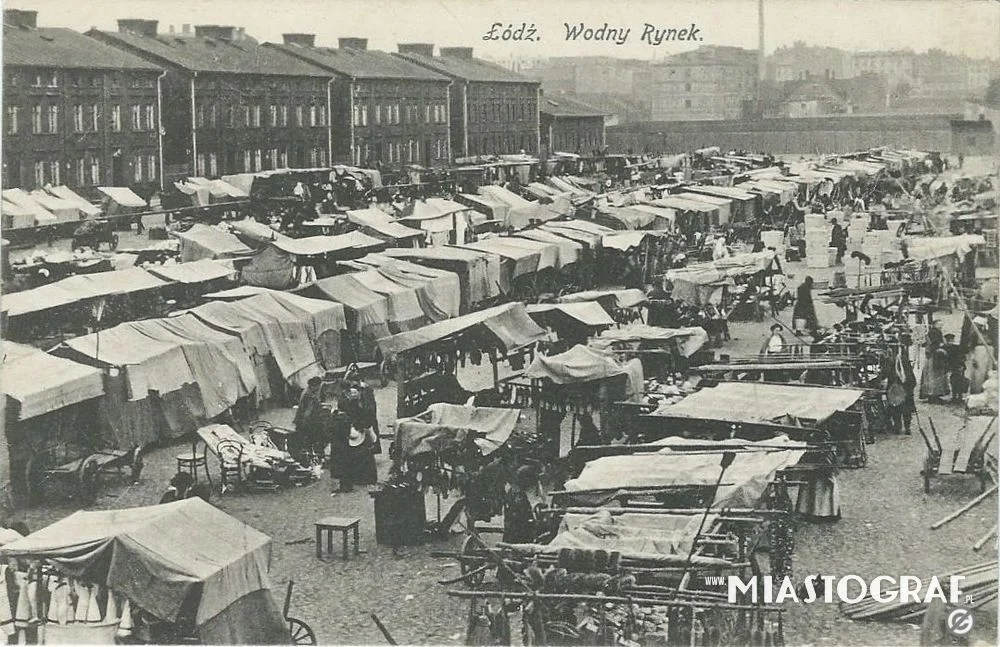 Łódzkie rynki na archiwalnych zdjęciach
