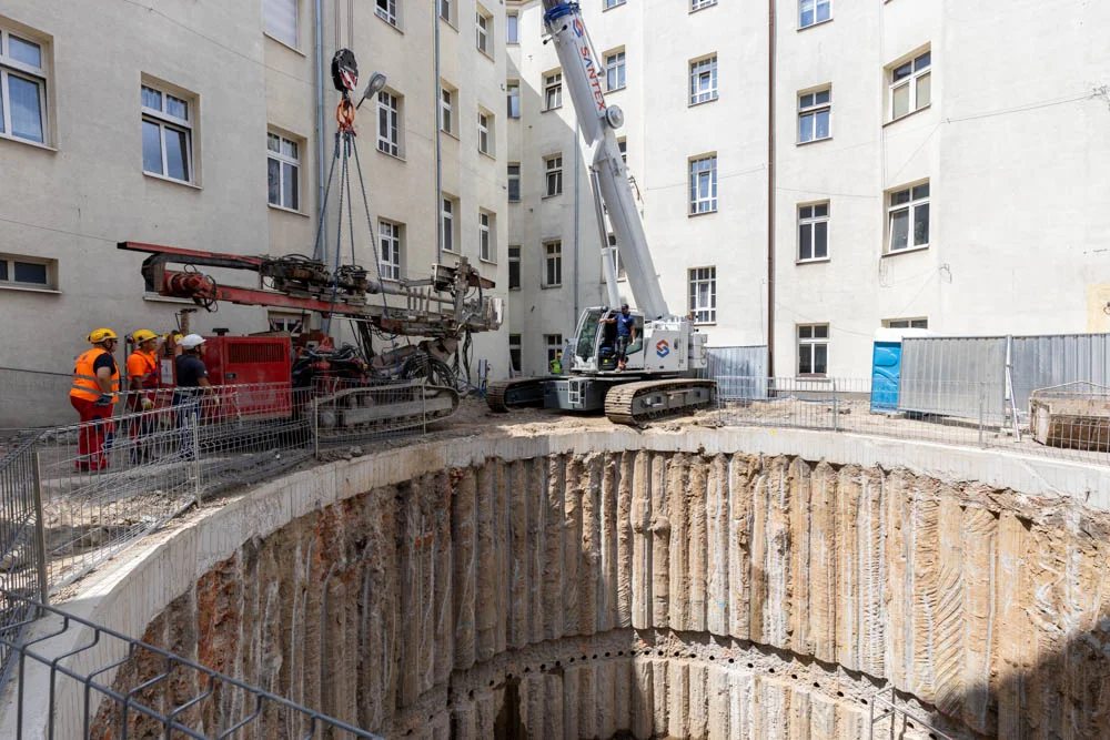 Budowa tunelu kolejowego w Łodzi