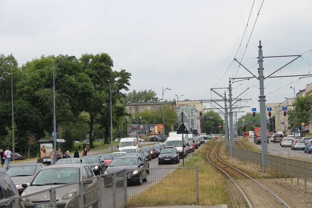 Wykolejenie tramwaju MPK Łódź na Zachodniej