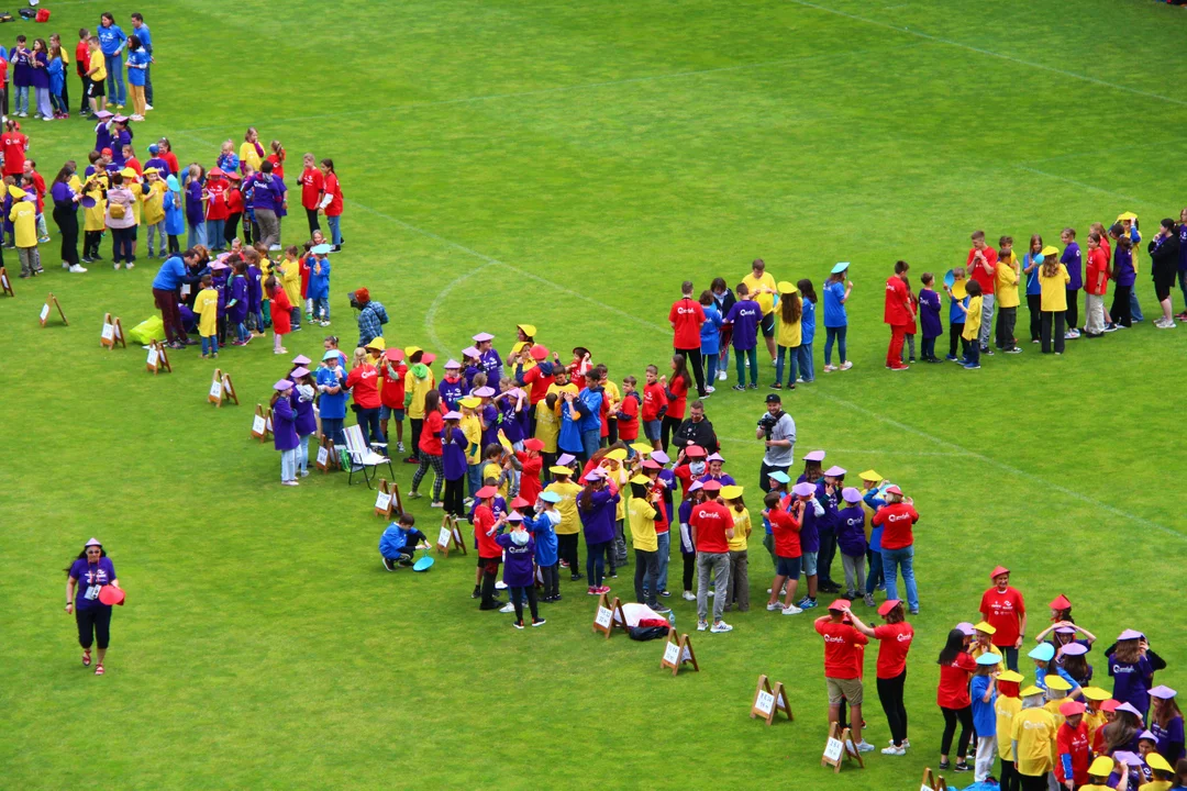 Flash mob na stadionie ŁKS Łódź im. Władysława Króla