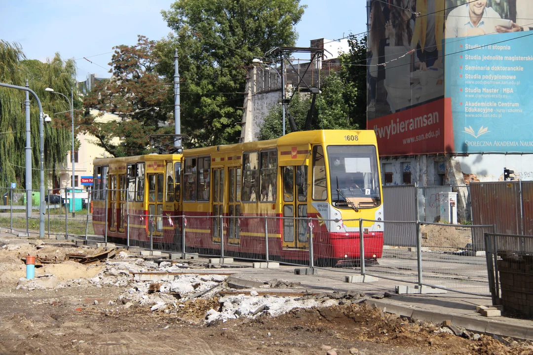 Budowa przystanku "Łódź Śródmieście"