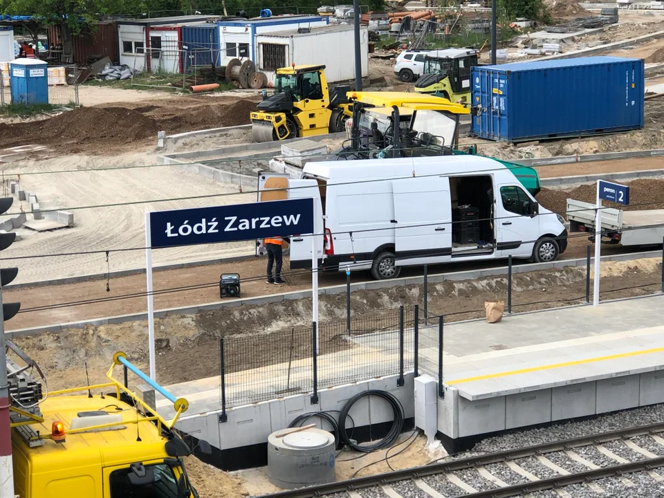 Trwa budowa nowego przystanku kolejowego Łódź Zarzew