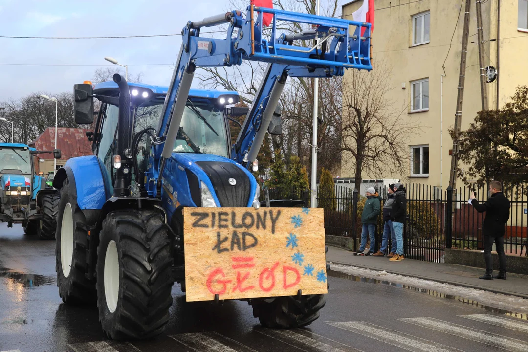 Protest rolników w powiecie płockim! Domagają się m.in. zmian w polityce Unii Europejskiej [ZDJĘCIA][WIDEO] - Zdjęcie główne