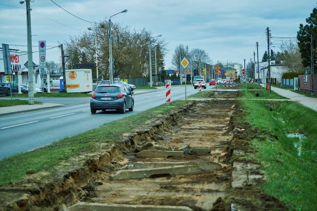 Przebudowa torowiska na trasie Łódź - Konstantynów Łódzki