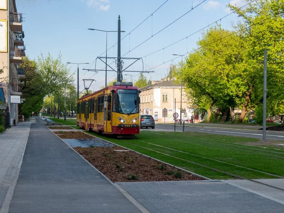Nowa droga pieszo-rowerowa przy ul. Wojska Polskiego w Łodzi