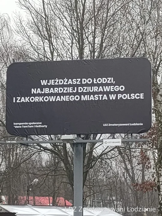 Akcja billboardowa w Łodzi