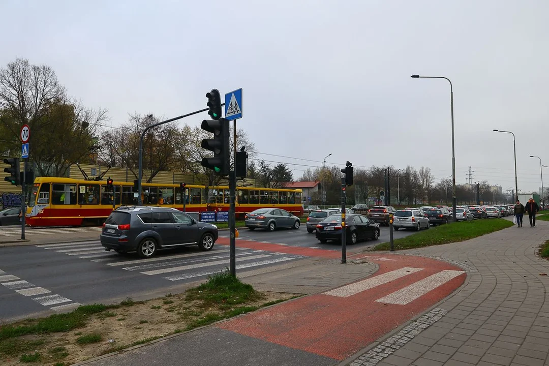 Zakorkowane ulice w Łodzi