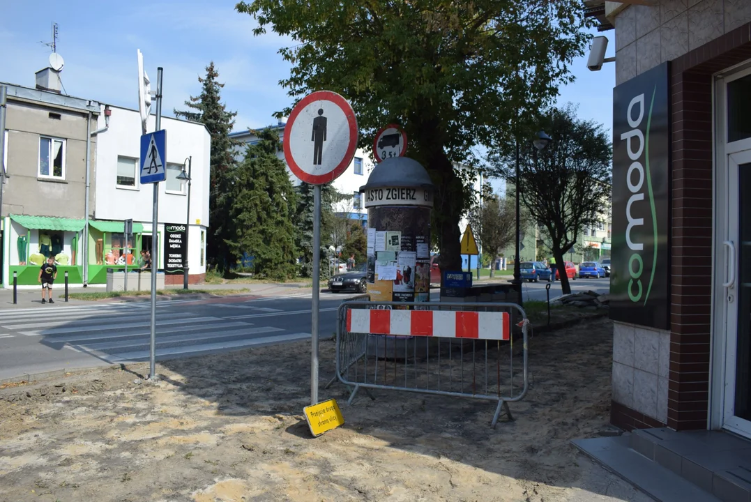 Remont chodnika na ul. Długiej w Zgierzu