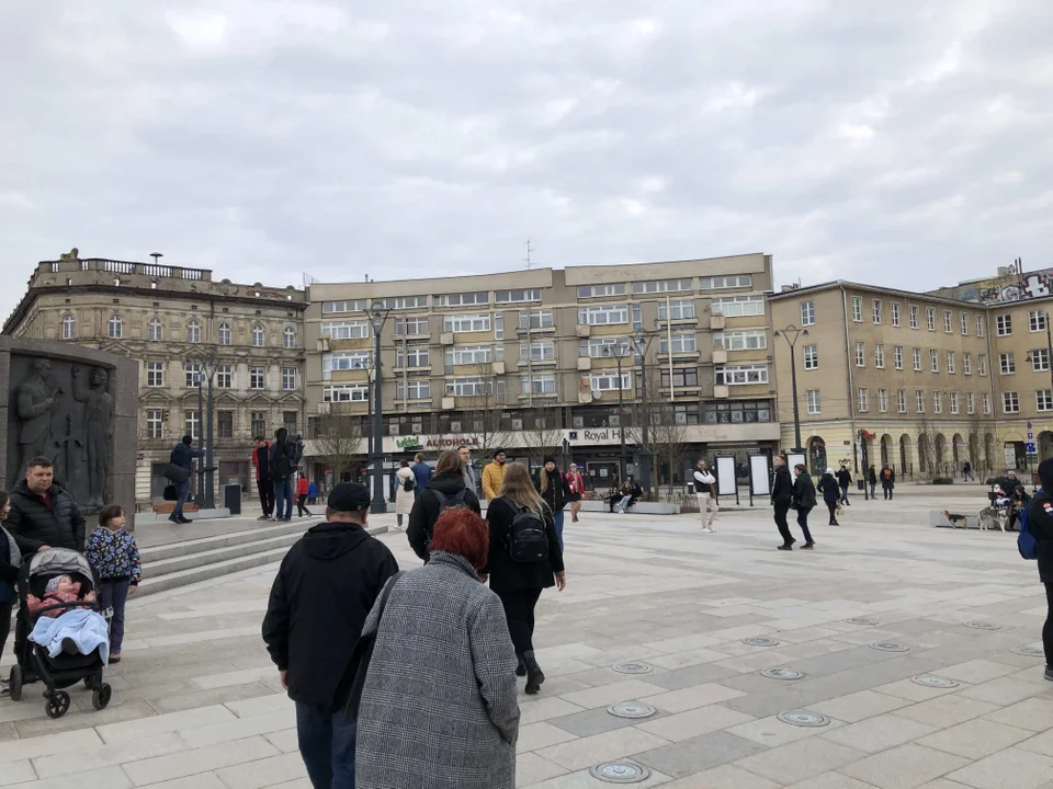 Otwarcie placu Wolności w Łodzi