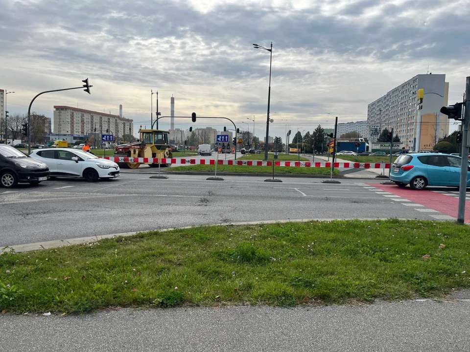 W Łodzi rozpoczął się kolejny remont - tym razem ronda inwalidów
