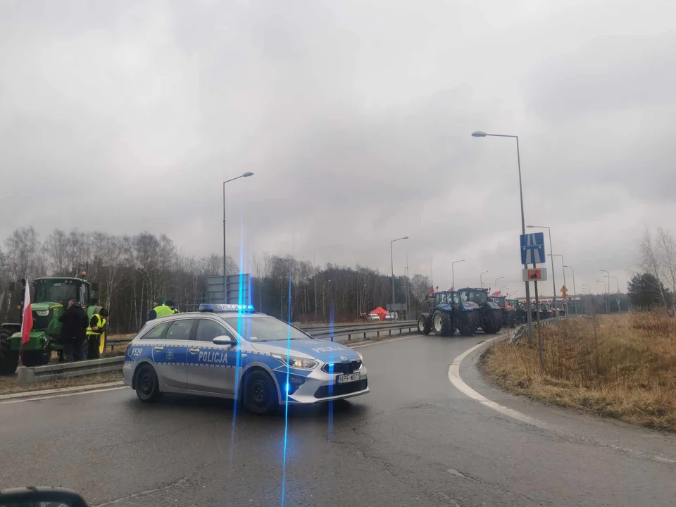 Protest rolników w Łódzkiem