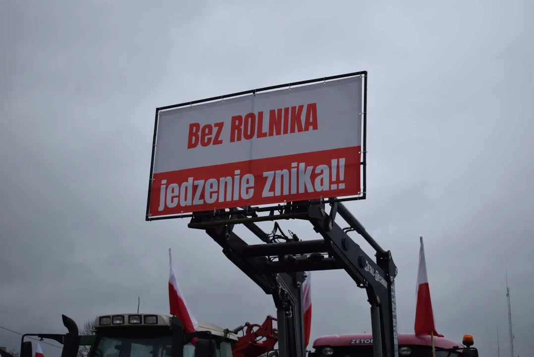 Protest rolników w Łódzkiem