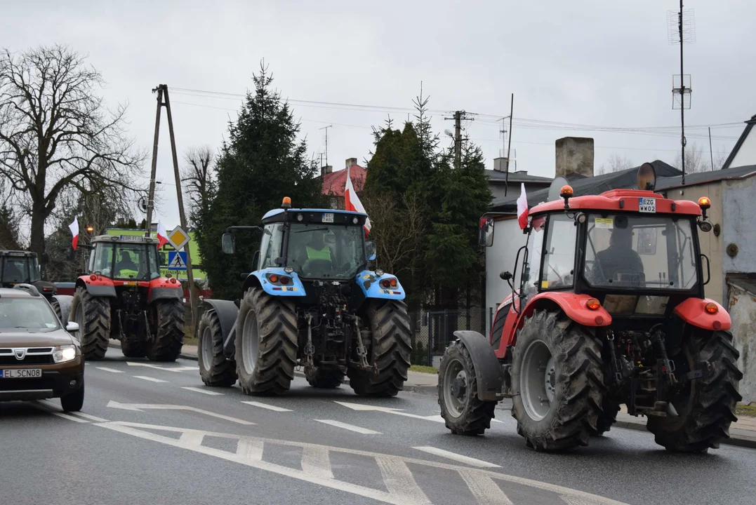 Protest rolników w Łódzkiem