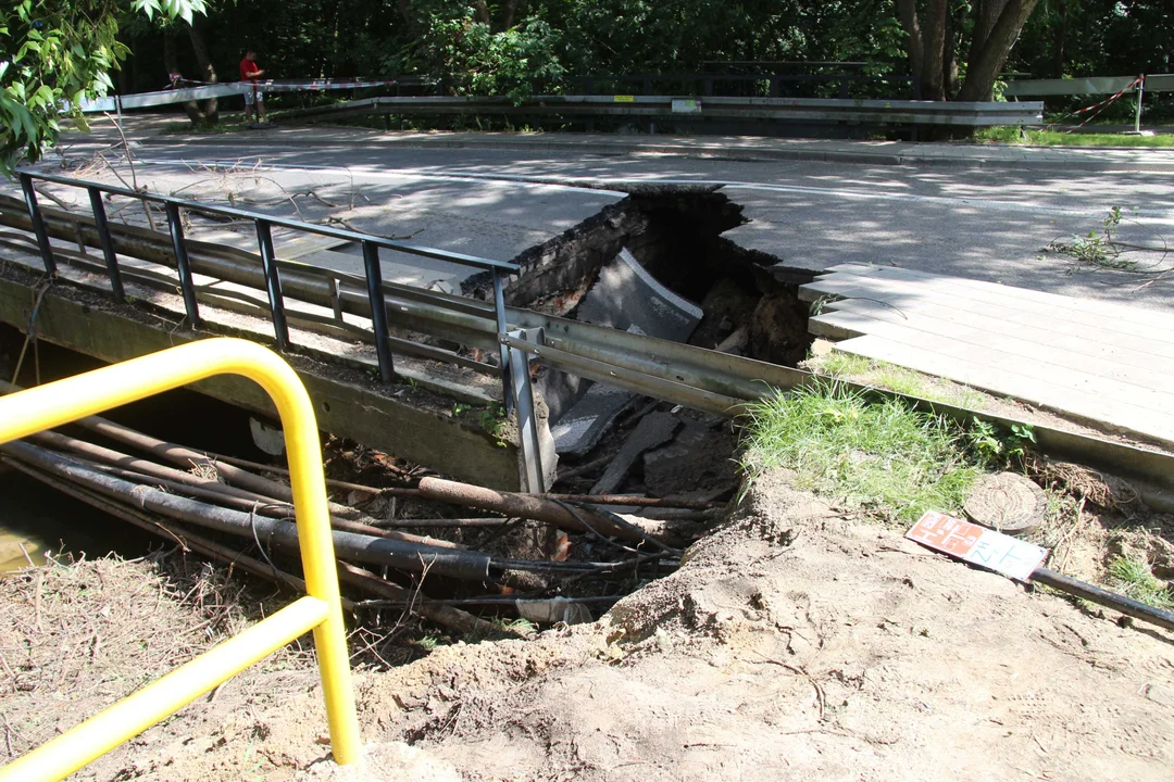 Co dalej z zawalonym mostem nad rzeką Bałutką?