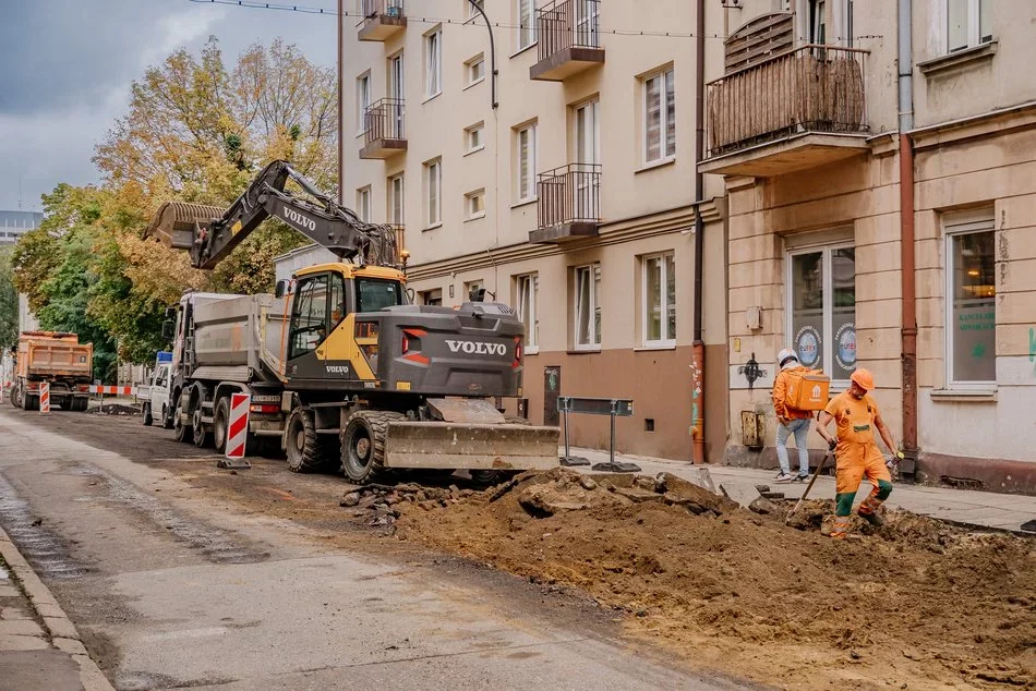 Trwa remont ulicy Gdańskiej i Zamenhofa w Łodzi